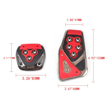 RASTP-Cheap Car Styling Racing Pedals Universal Manual Brake Pedals Foot Rest Auto Pedal Pads RS-ENL010