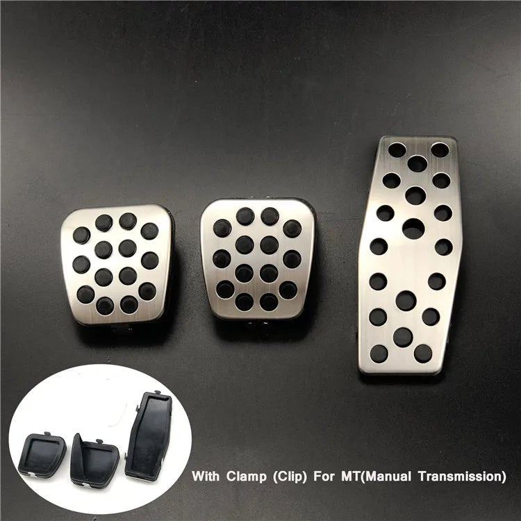 TOP Stainless steel Pedal Pads Cover MT For Chevrolet Cruze sedan hatchback OPEL Mokka 2013-2015 ASTRA J Insignia , Car Styling