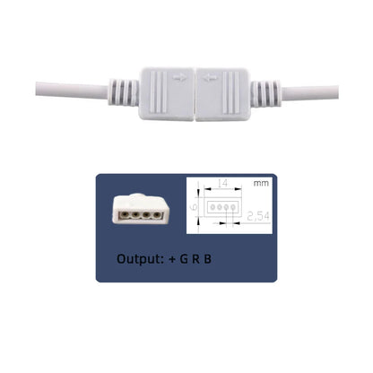 LED Controller RGB Colorful Driver 24-key IR Remote Control 4PIN Output 12V for Light Strip CAR Multicolor LED Light