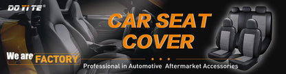 Lux Artificial PU Leather Car Seat Cover Universal Size Full Set Airbag Compatible Fit Most Cars