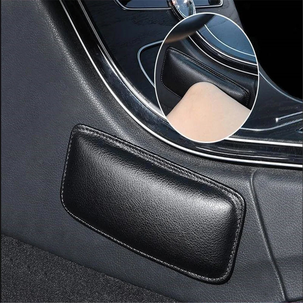Car Knee Cushion, Soft Leather Car Door Armrest Pad for Knee, Leg, and Elbow Support Universal Car Center Console Cushion