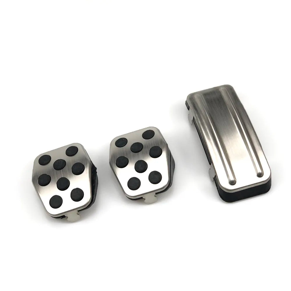 Car-styling Stainless steel Car Pedal Pads Cover MT AT case for Ford Focus 2 mk2 focus 3 mk3