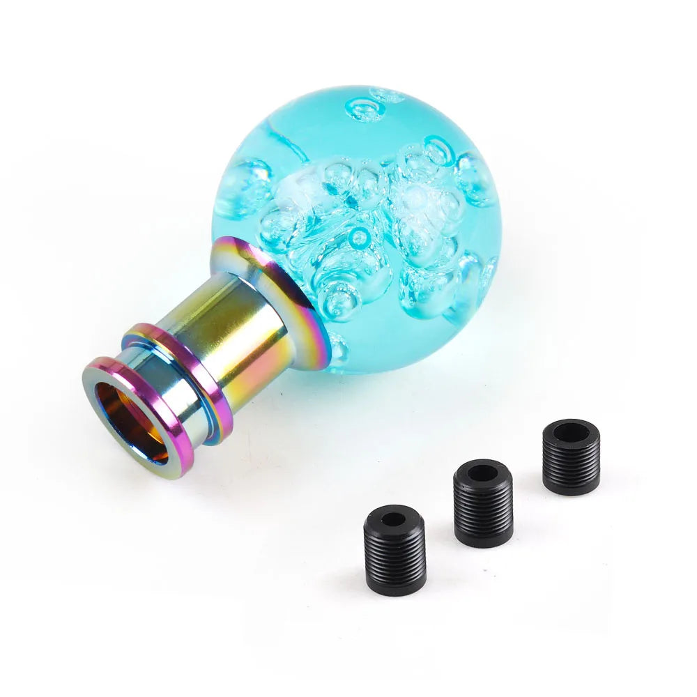 Car Manual Shift Knob Acrylic Gear Shifter Head Shift Knob Stick Crystal Transparent Bubble Pink Blue Clear Gear Shift Knob