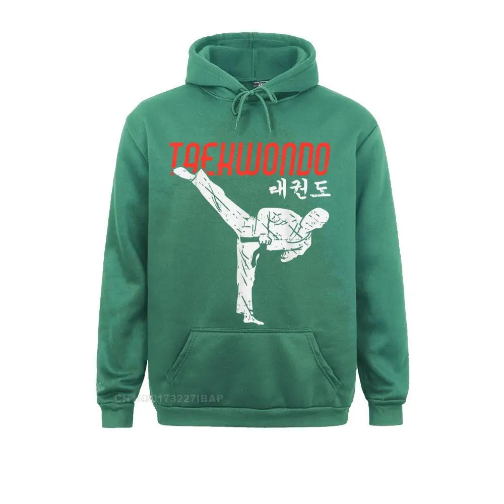 Taekwondo Hangeul Hangul Korean Symbol Martial Arts Hoodie Tight Boy Sweatshirts Classic Long Sleeve Hoodies Preppy Hoods