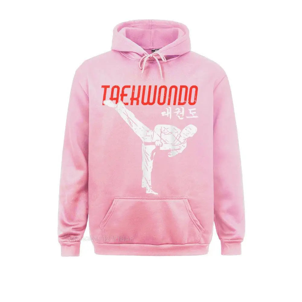 Taekwondo Hangeul Hangul Korean Symbol Martial Arts Hoodie Tight Boy Sweatshirts Classic Long Sleeve Hoodies Preppy Hoods
