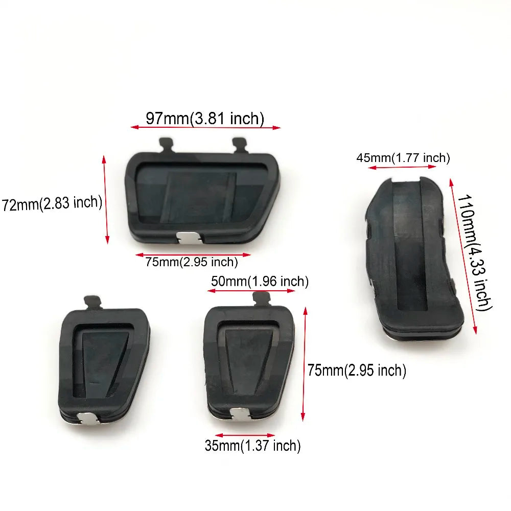 Car accessories Stainless steel  Pedal Pads Cover Case For Ford Fiesta Ecosport Covers for Mazda 2 2007-2014