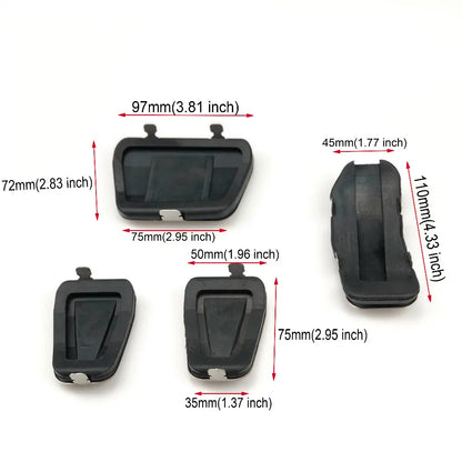 Car accessories Stainless steel  Pedal Pads Cover Case For Ford Fiesta Ecosport Covers for Mazda 2 2007-2014