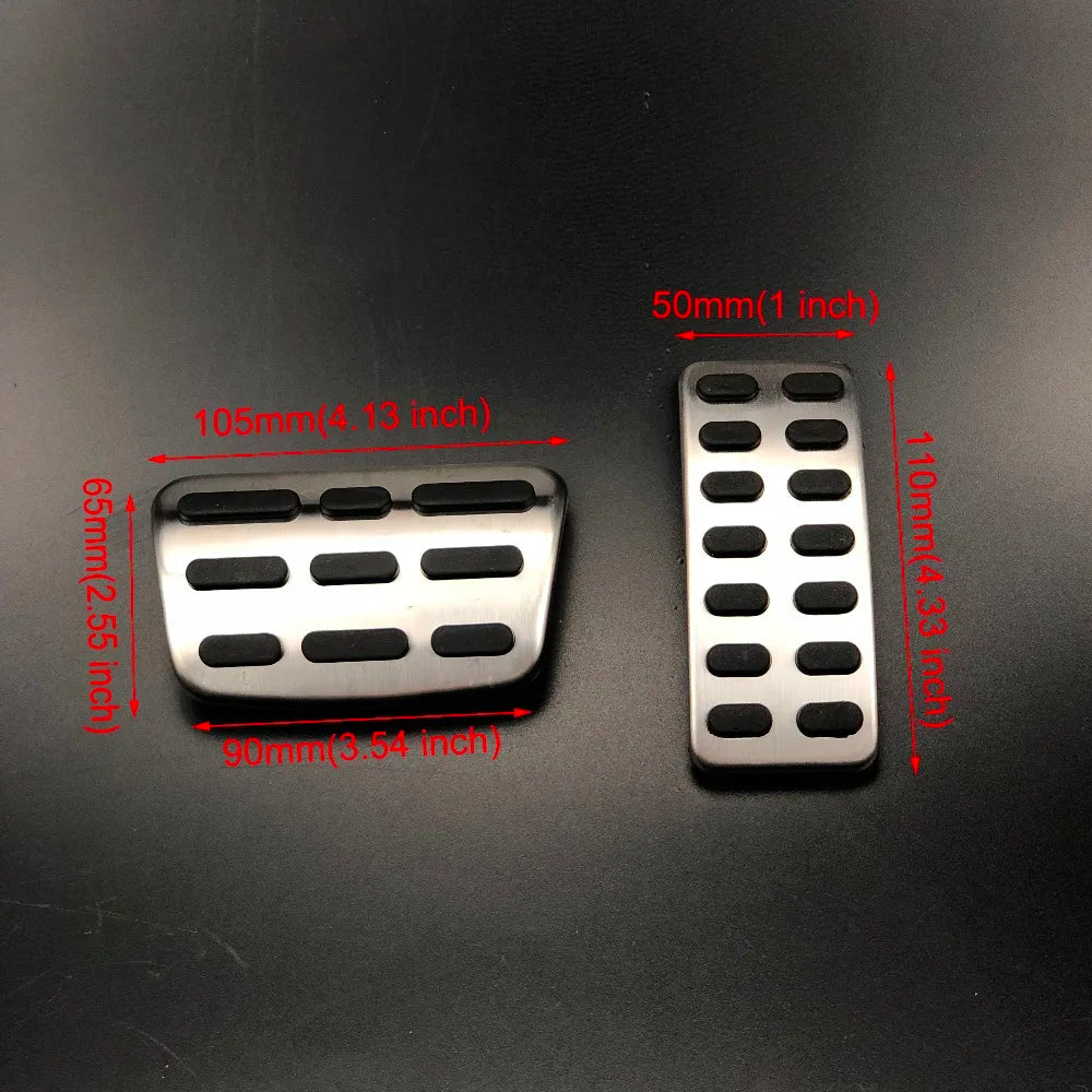 Stainless Steel Car Pedal Cover Pad for Kia K2 Rio SOUL Ray Venga KX3/Hyundai Verna Solaris I20 IX20 IX25 HB20 Creta Car Styling