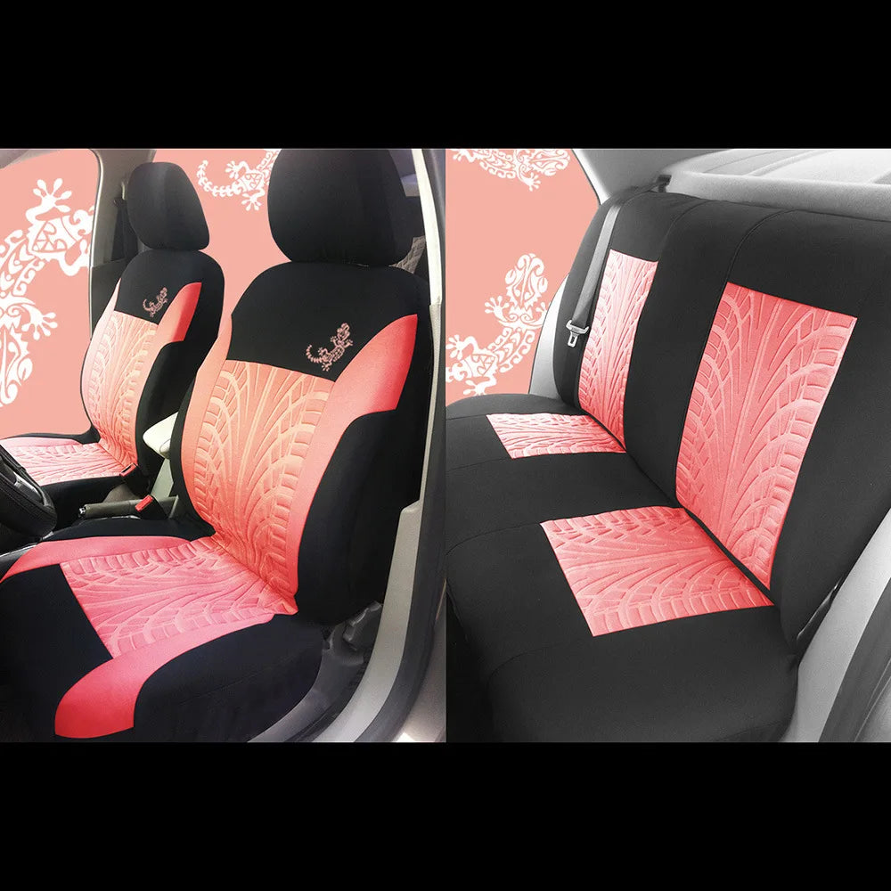 Car Seat Cover Set GeckoPattern Universal Car Seat Cover Full Set Auto Seat Cover Car Styling Interior Accessories