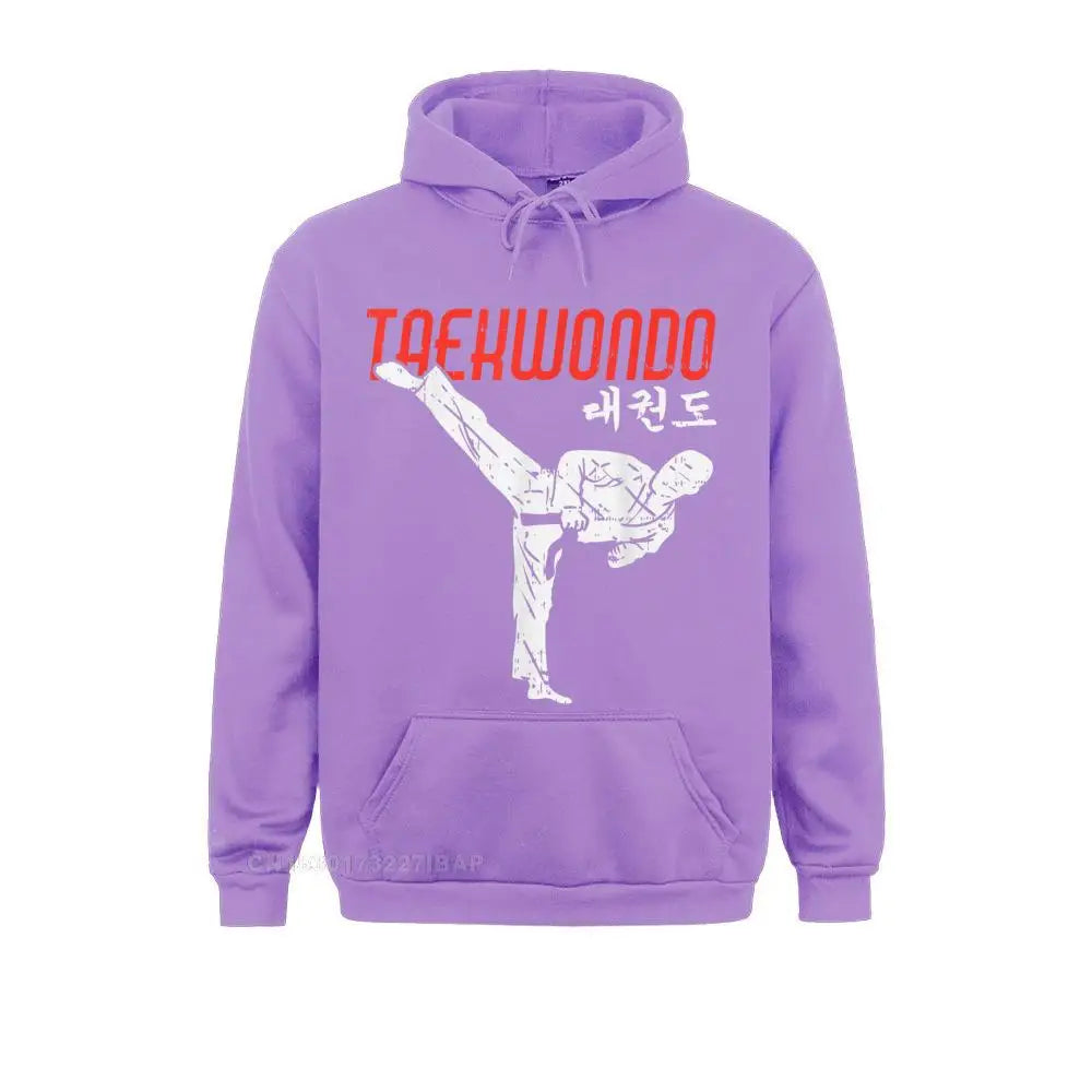 Taekwondo Hangeul Hangul Korean Symbol Martial Arts Hoodie Tight Boy Sweatshirts Classic Long Sleeve Hoodies Preppy Hoods