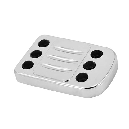 Motorcycle CNC Large Brake Pedal Pad Cover Black/Chrome Footpegs Footrest Pedal For Harley Softail Touring Dyna Road King Glide