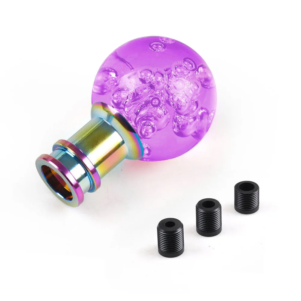 Car Manual Shift Knob Acrylic Gear Shifter Head Shift Knob Stick Crystal Transparent Bubble Pink Blue Clear Gear Shift Knob