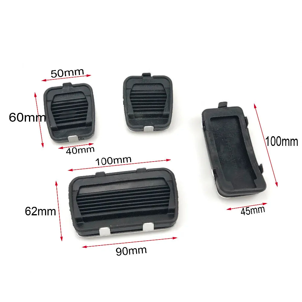 Car-styling Stainless steel Car Pedal Pads Cover MT AT case for Ford Focus 2 mk2 focus 3 mk3