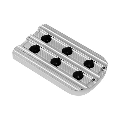 Motorcycle CNC Large Brake Pedal Pad Cover Black/Chrome Footpegs Footrest Pedal For Harley Softail Touring Dyna Road King Glide