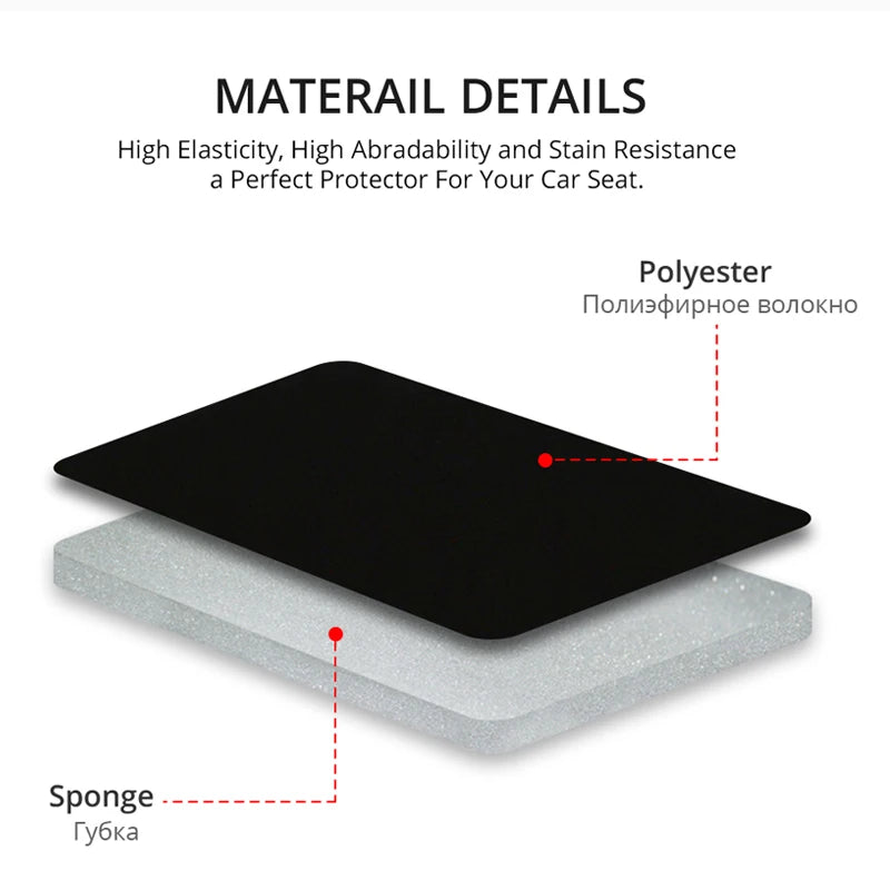 2Pieces Front Car Seat Cover Universal Auto Seat Protector