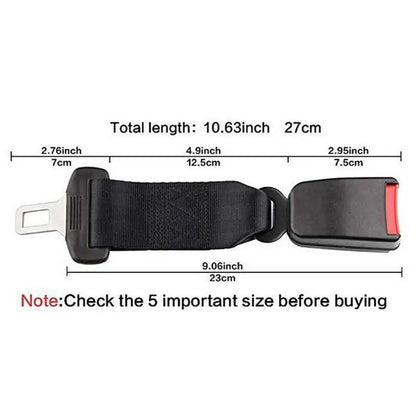 Car Safety Belt 23CM Seat Belt Extension Plug Buckle Seatbelt Clip Adjustable Extender Child Universal Lengthening