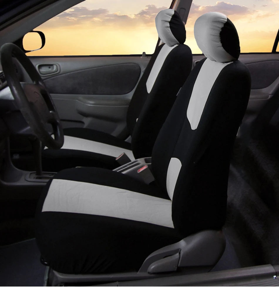 2Pieces Front Car Seat Cover Universal Auto Seat Protector