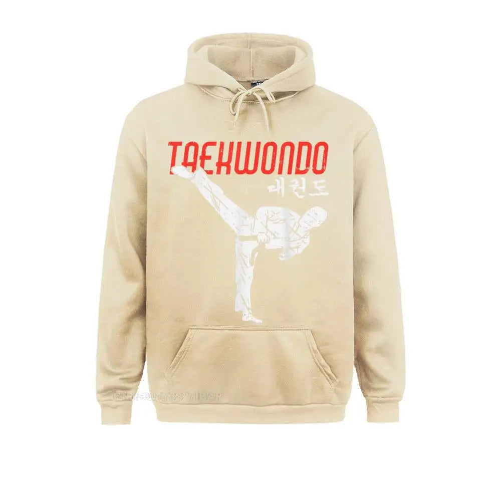 Taekwondo Hangeul Hangul Korean Symbol Martial Arts Hoodie Tight Boy Sweatshirts Classic Long Sleeve Hoodies Preppy Hoods