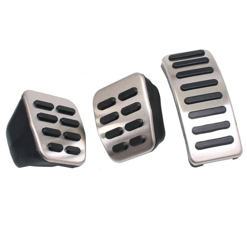 LHD Car Pad Foot Rest For Volkswagen Polo VW Golf 4 Bora Beetle RSi GTI R32 For Audi A3 SEAT Stainless Steel Pedal Pad