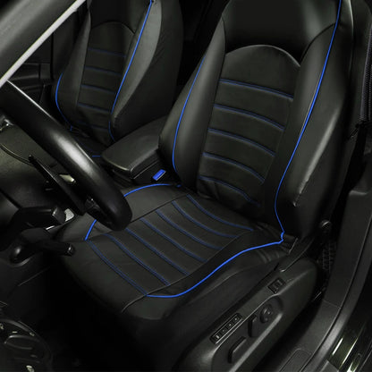 Faux Leather Car Seat Cover Full Set Airbags Compatible and Split Bench Universal Auto Covers Style Car Seat Cover Auto Interior