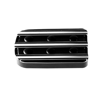 Motorcycle CNC Large Brake Pedal Pad Cover Black/Chrome Footpegs Footrest Pedal For Harley Softail Touring Dyna Road King Glide