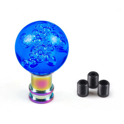 Car Manual Shift Knob Acrylic Gear Shifter Head Shift Knob Stick Crystal Transparent Bubble Pink Blue Clear Gear Shift Knob