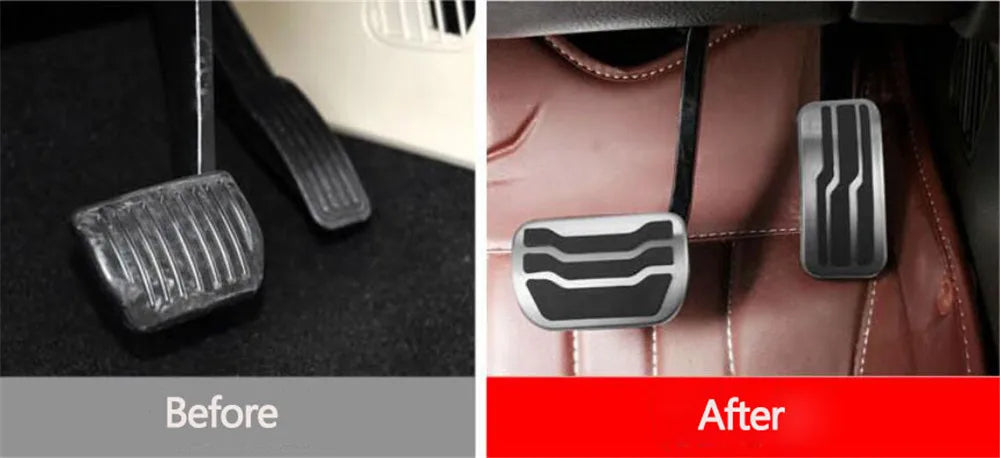 Car-styling Stainless steel Car Pedal Pads Cover MT AT case for Ford Focus 2 mk2 focus 3 mk3