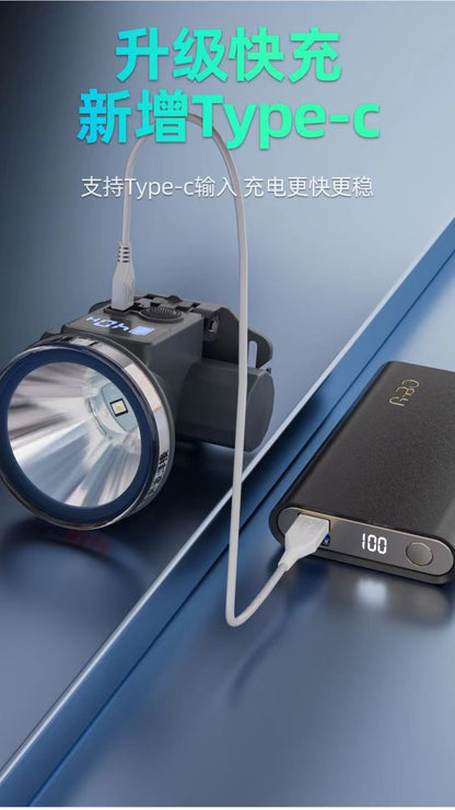 Lanterna LED Recarregável à Prova d'Água - Uso Externo
