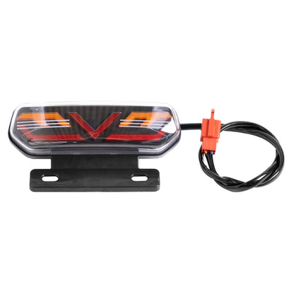 Lanterna Traseira LED para Moto Elétrica - 3 em 1 com Suporte 12V