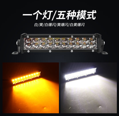 High-Brightness Led Work Spotlight, 20-Lamp Work Light, Double-Row Strip Light, Off-Road Vehicle Car Modified License Plate Light