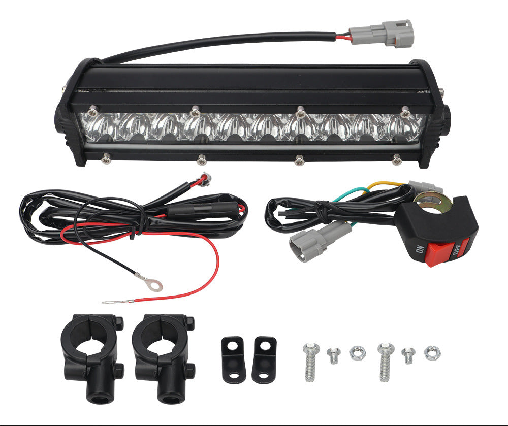 High-Brightness Led Work Spotlight, 20-Lamp Work Light, Double-Row Strip Light, Off-Road Vehicle Car Modified License Plate Light
