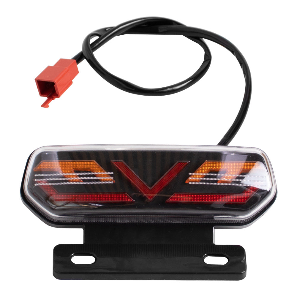Lanterna Traseira LED para Moto Elétrica - 3 em 1 com Suporte 12V