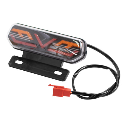 Lanterna Traseira LED para Moto Elétrica - 3 em 1 com Suporte 12V