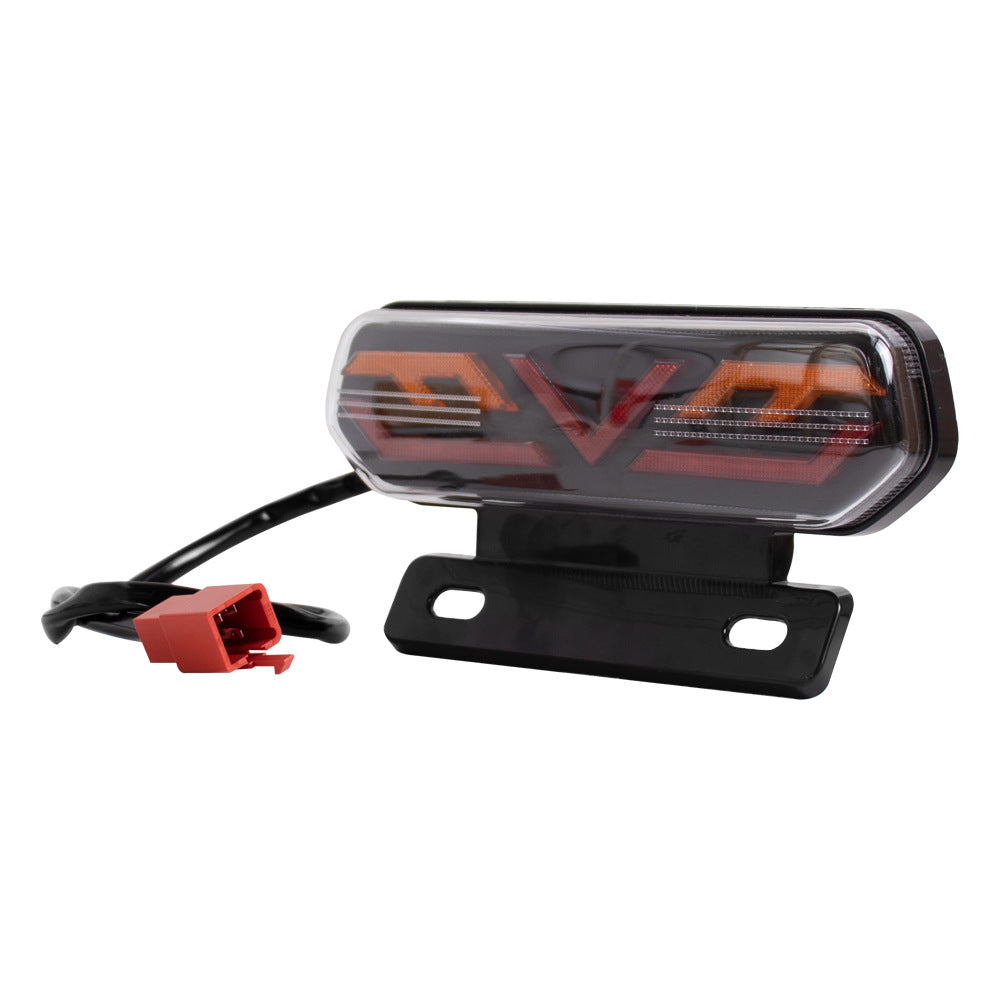 Lanterna Traseira LED para Moto Elétrica - 3 em 1 com Suporte 12V