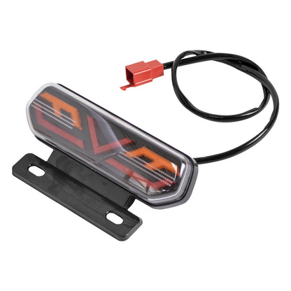 Lanterna Traseira LED para Moto Elétrica - 3 em 1 com Suporte 12V