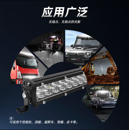 High-Brightness Led Work Spotlight, 20-Lamp Work Light, Double-Row Strip Light, Off-Road Vehicle Car Modified License Plate Light