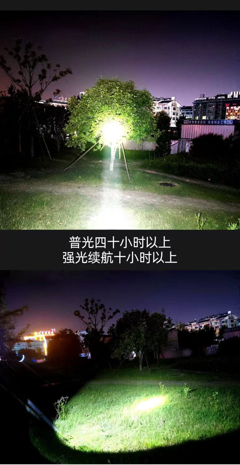 Lanterna LED Recarregável à Prova d'Água - Uso Externo