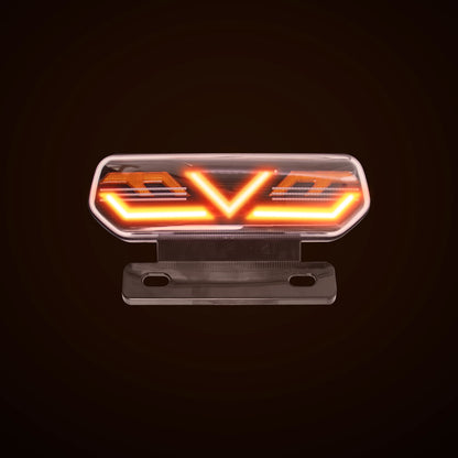 Lanterna Traseira LED para Moto Elétrica - 3 em 1 com Suporte 12V