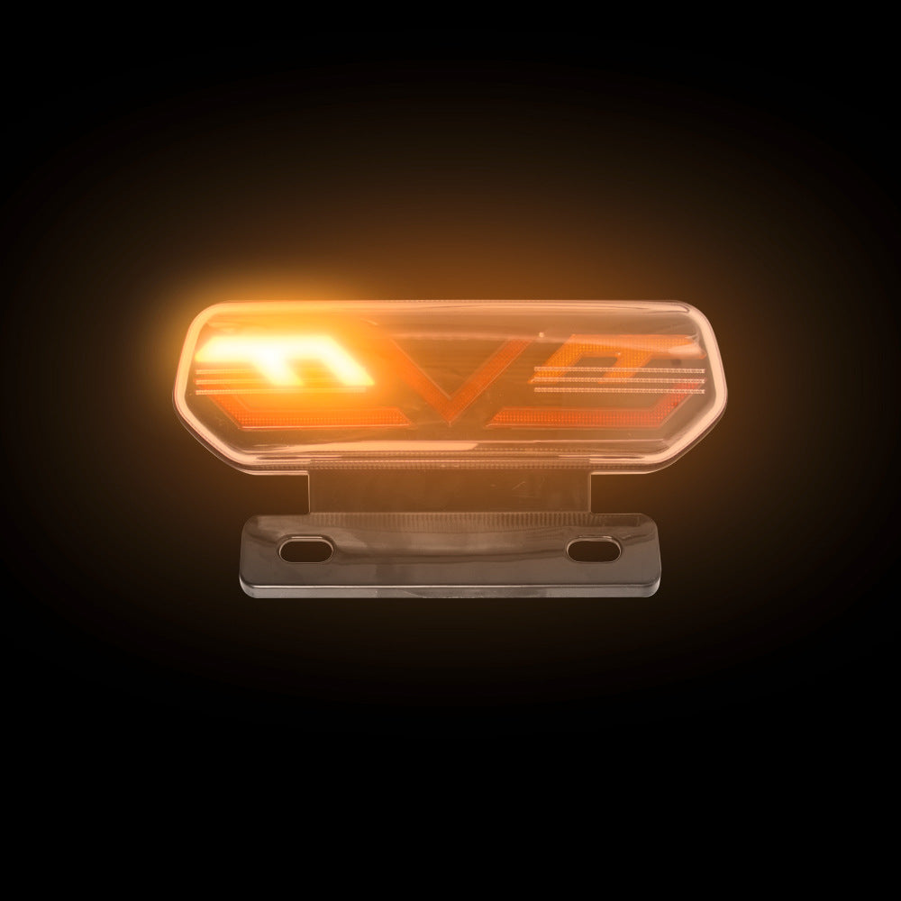 Lanterna Traseira LED para Moto Elétrica - 3 em 1 com Suporte 12V