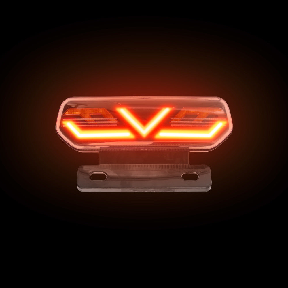 Lanterna Traseira LED para Moto Elétrica - 3 em 1 com Suporte 12V