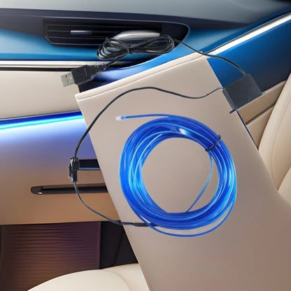 RGB Car Interior LED Light Strip Ambient Neon Invisible Light USB Fiber Optic Atmosphere Lamp Support Control Colorful