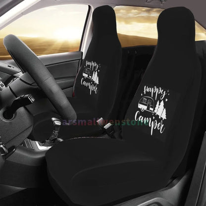 Camper Car Seat Cover 2PCS Front Car Seat Cover Seat Anti Fouling Protective Cover Cute Car Accessories