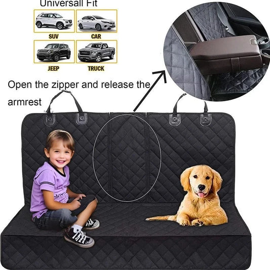 Waterproof Dog Car Seat Cover Universal Pet Protector Mat Non-Slip Back Seat Safety Carrier Durable Travel Accessory