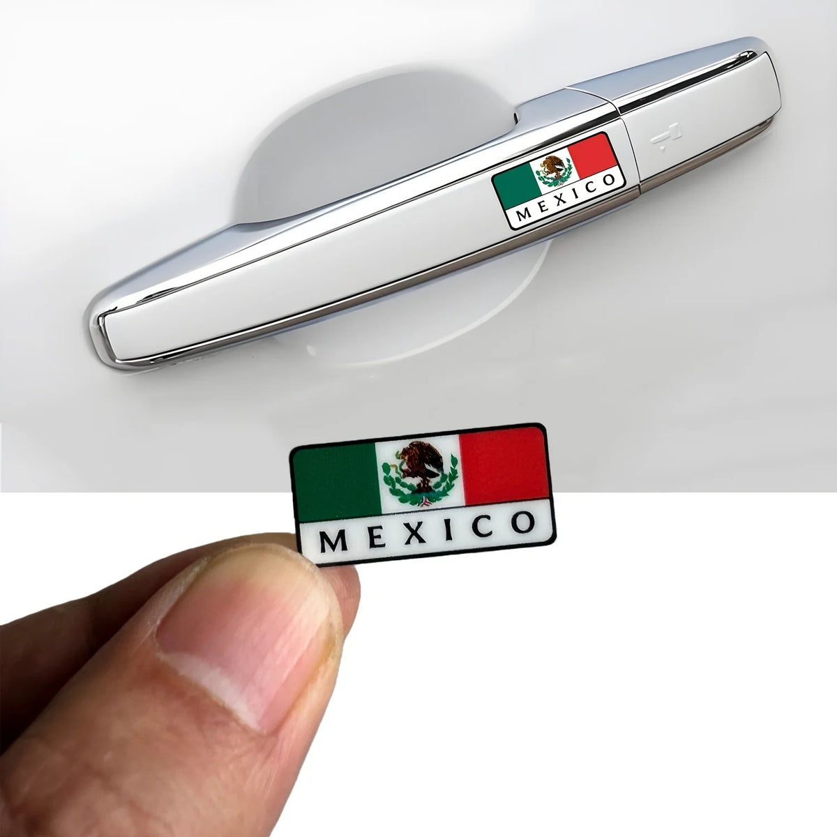 Decorative Accessories Universal Car Sticker for All Models Mexican Flag Style Car Decal Badge Decorative Sticker