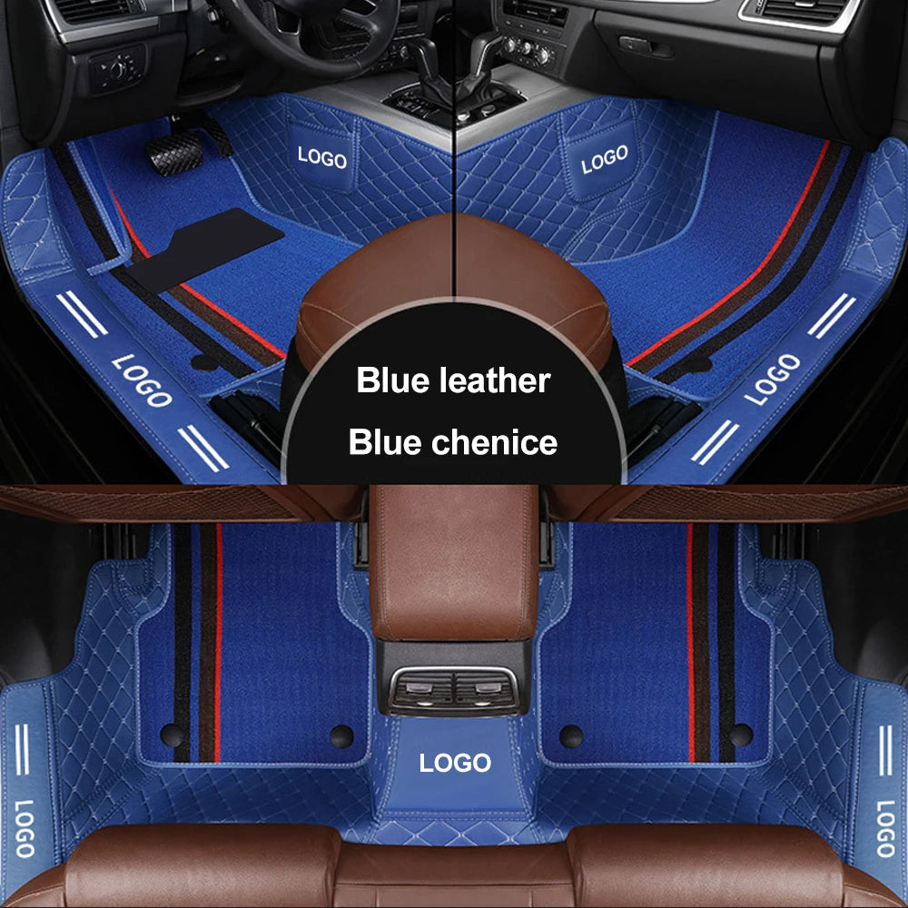Customized car floor mats for Audi A7  Q5 A3 Q2L  Customized package door sill LOGO car floor mats accessories interior details