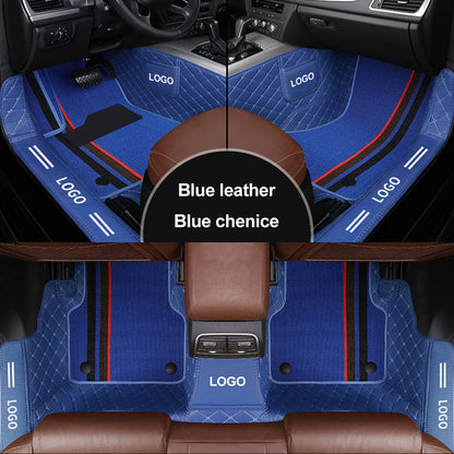 Customized car floor mats for Audi A7  Q5 A3 Q2L  Customized package door sill LOGO car floor mats accessories interior details