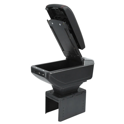 Universal Car Center Console Armrest Box Container Adjustable with USB Interface