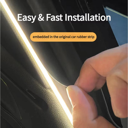 Car Trunk LED Light Strip 400cm/200cm Flexible Interior Ambient Lighting for SUV/MPV Automatic On/Off Hidden Installation