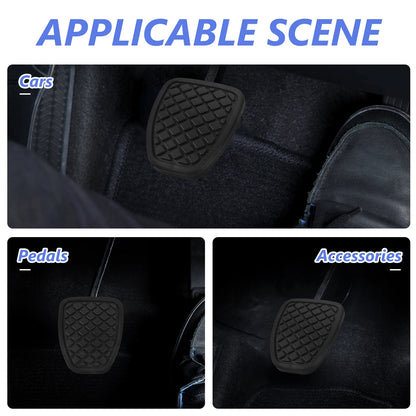 2pcs Car Clutch Pedal Pads Brake Rubber Covers Car Foot Pedals Non Slip Automotive Interior Parts Easy Install Vehicle