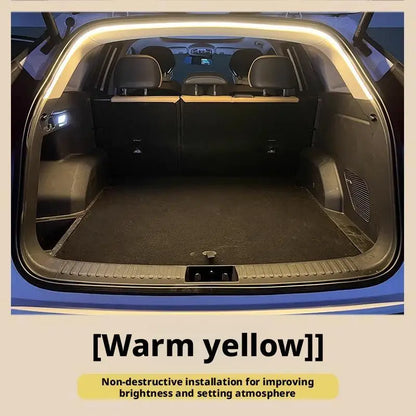 Car Trunk LED Light Strip - High-brightness, Auto-sensor & No Wiring, Ambient Decorative Light for Interior Modification